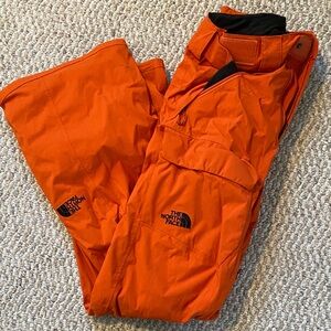 The North Face Orange Men's XS Insulated Snow Pants